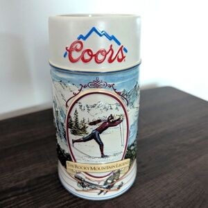 Coors Ceramic Beer Stein - Ski